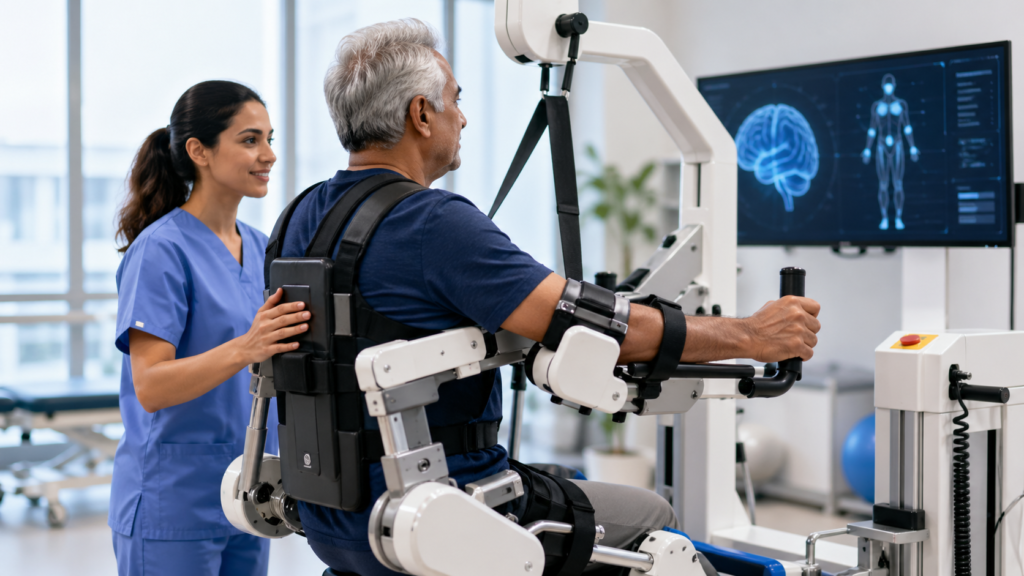 How Robotic Therapy Helps Stroke Patients Recover Faster, Advaith Ability Dehradun, Neuro Rehabilitation Center in Dehradun, Spinal Cord Rehabilitation in Dehradun, Neuro Rehabilitation in Dehradun, Neuro Rehab Center in Dehradun, Neuro Physiotherapy in Dehradun, Stroke Rehabilitation in Dehradun, Paralysis Treatment in Dehradun, Best Neuro Rehab Center in Dehradun, Stroke Recovery Center Dehradun, Paralysis Recovery Treatment, Physiotherapy for Stroke Patients, Robotic Neuro Rehabilitation, Advanced Physiotherapy Center Dehradun, Neuro Recovery Treatment India, Spinal Rehab in Dehradun, Physiotherapy Center in Dehradun, Best Physiotherapy Center in Dehradun, Physiotherapy Center near me,