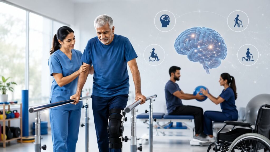 What is Neuro Rehabilitation? A Complete Guide to Recovery After Stroke, Paralysis & Brain Injury. Advaith ability Dehradun. Advanced neuro rehabilitation center with physiotherapy treatment for stroke, paralysis, and brain injury recovery